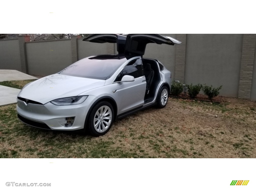 2018 Model X 100D - Silver Metallic / Black photo #11