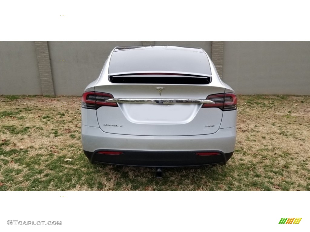2018 Model X 100D - Silver Metallic / Black photo #12