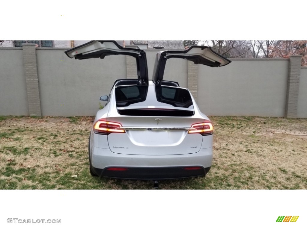 2018 Model X 100D - Silver Metallic / Black photo #15