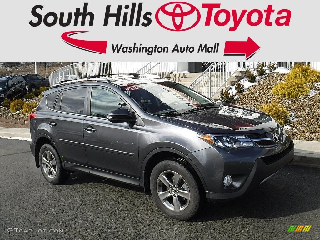 2015 Magnetic Gray Metallic Toyota Rav4 Xle Awd 132012492