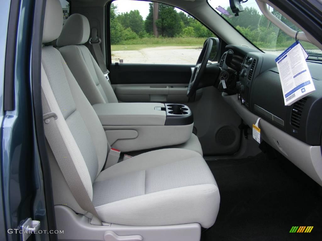 2009 Silverado 1500 LT Regular Cab 4x4 - Blue Granite Metallic / Light Titanium photo #16