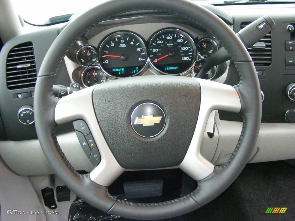 2009 Silverado 1500 LT Regular Cab 4x4 - Blue Granite Metallic / Light Titanium photo #18