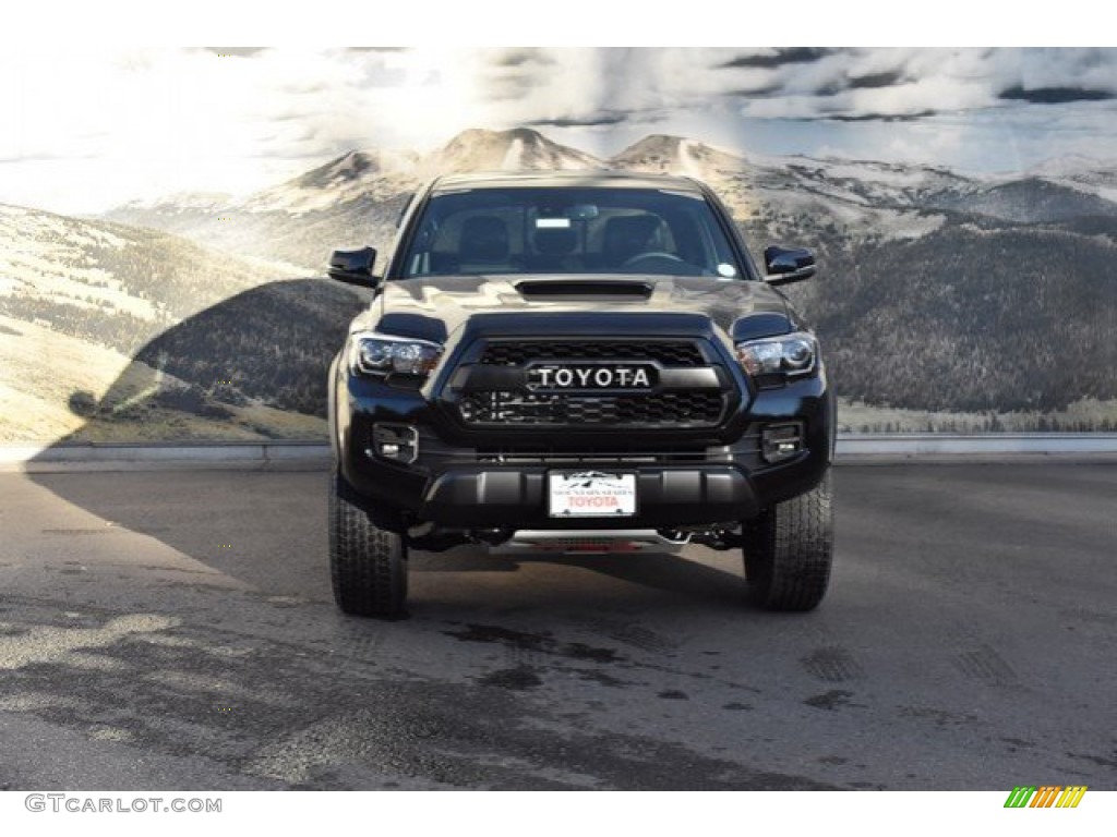 2019 Tacoma TRD Pro Double Cab 4x4 - Midnight Black Metallic / Black photo #2