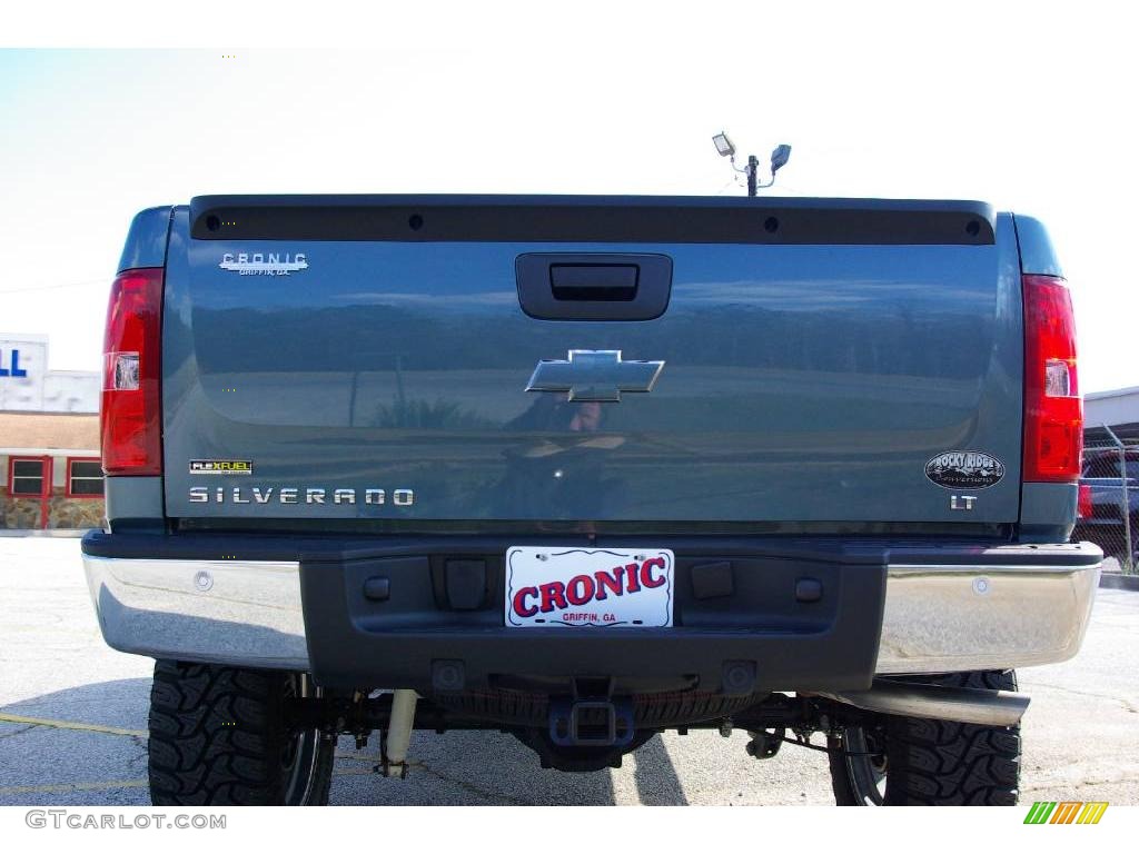 2009 Silverado 1500 LT Z71 Crew Cab 4x4 - Blue Granite Metallic / Light Titanium photo #7