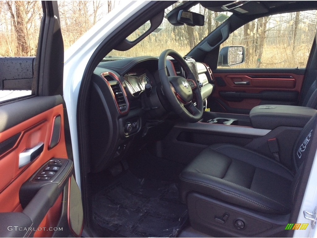 2019 1500 Rebel Crew Cab 4x4 - Bright White / Black/Red photo #10