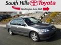 2004 Magnesium Metallic Honda Civic EX Sedan #132012489