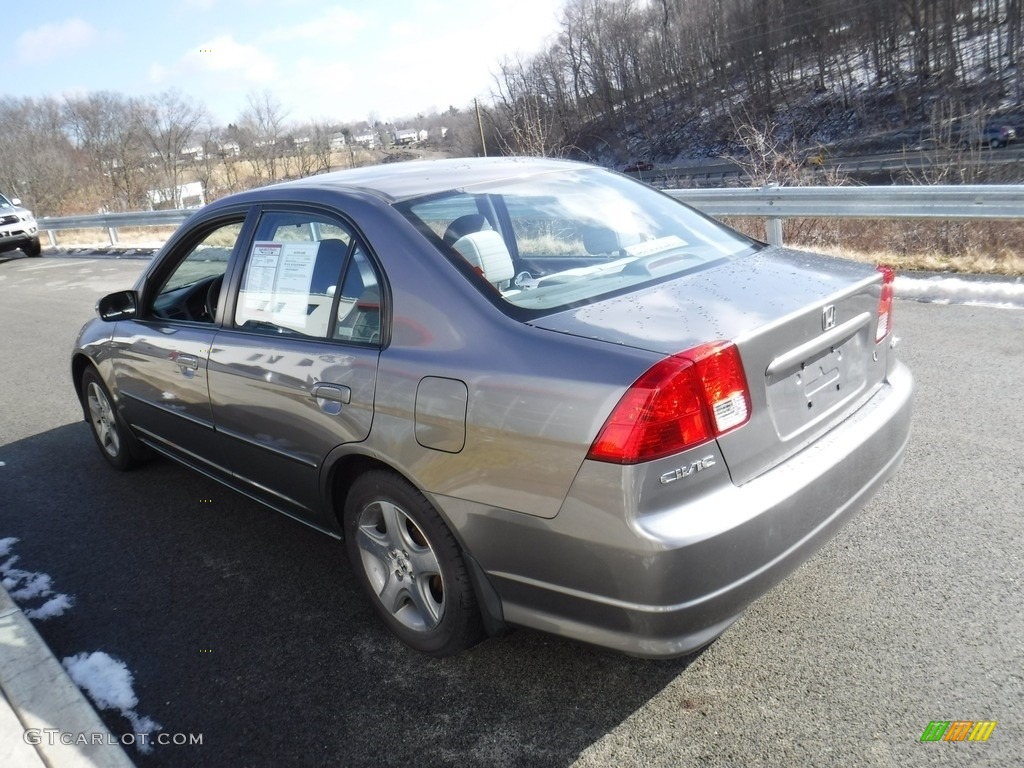 2004 Civic EX Sedan - Magnesium Metallic / Gray photo #7