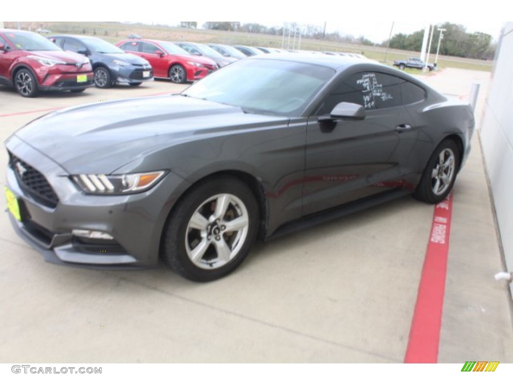 2017 Mustang V6 Coupe - Magnetic / Ebony photo #4