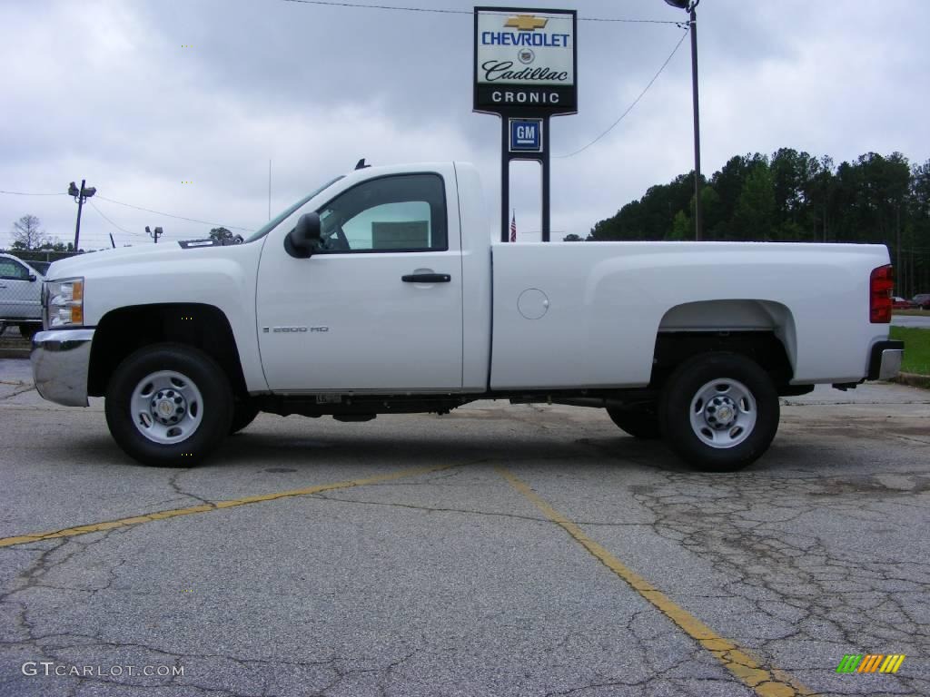 2009 Silverado 2500HD Work Truck Regular Cab - Summit White / Dark Titanium photo #1