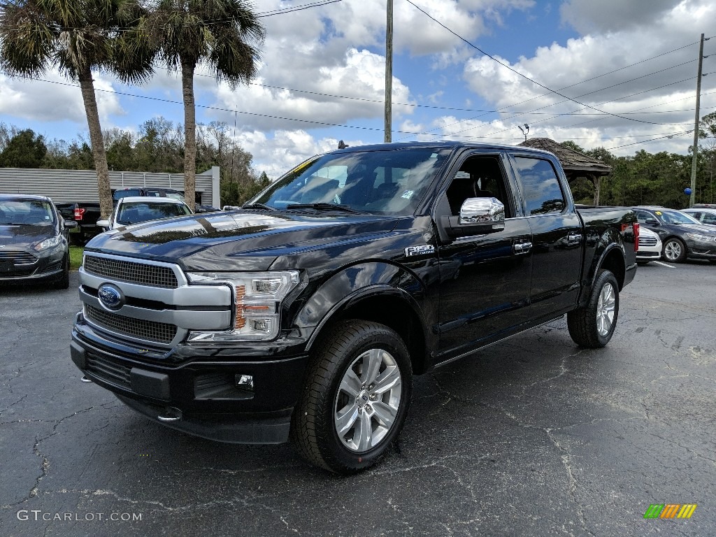 2019 F150 Platinum SuperCrew 4x4 - Agate Black / Black photo #1