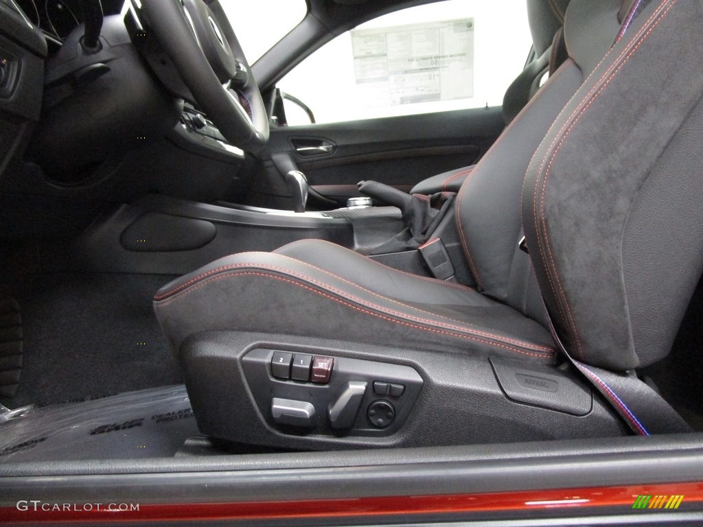 Black w/Orange Stitching Interior 2019 BMW M2 Competition Coupe Photo #132027643