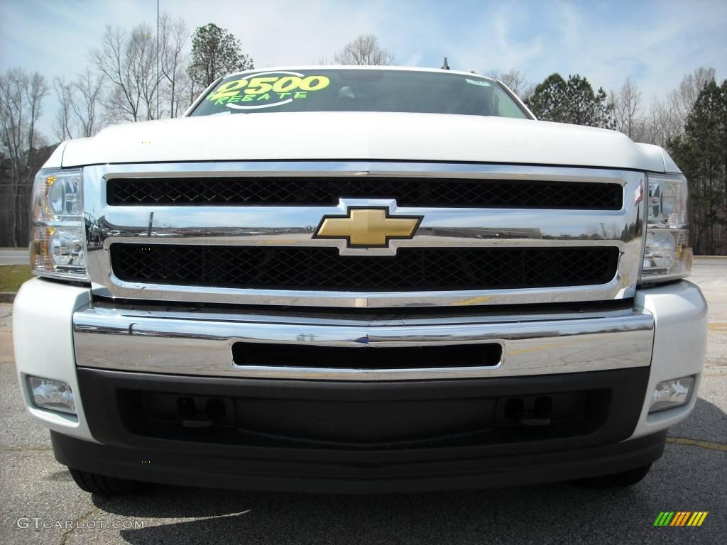 2009 Silverado 1500 LT Crew Cab - Summit White / Ebony photo #3