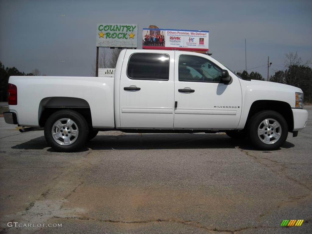 2009 Silverado 1500 LT Crew Cab - Summit White / Ebony photo #5