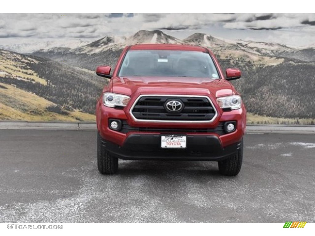 2019 Tacoma SR5 Double Cab 4x4 - Barcelona Red Metallic / Cement Gray photo #2