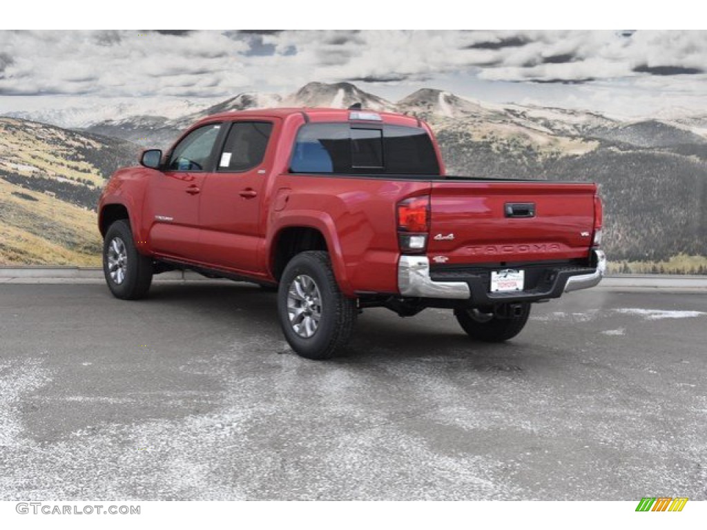 2019 Tacoma SR5 Double Cab 4x4 - Barcelona Red Metallic / Cement Gray photo #3