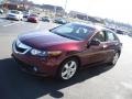 2010 Basque Red Pearl Acura TSX Sedan  photo #6