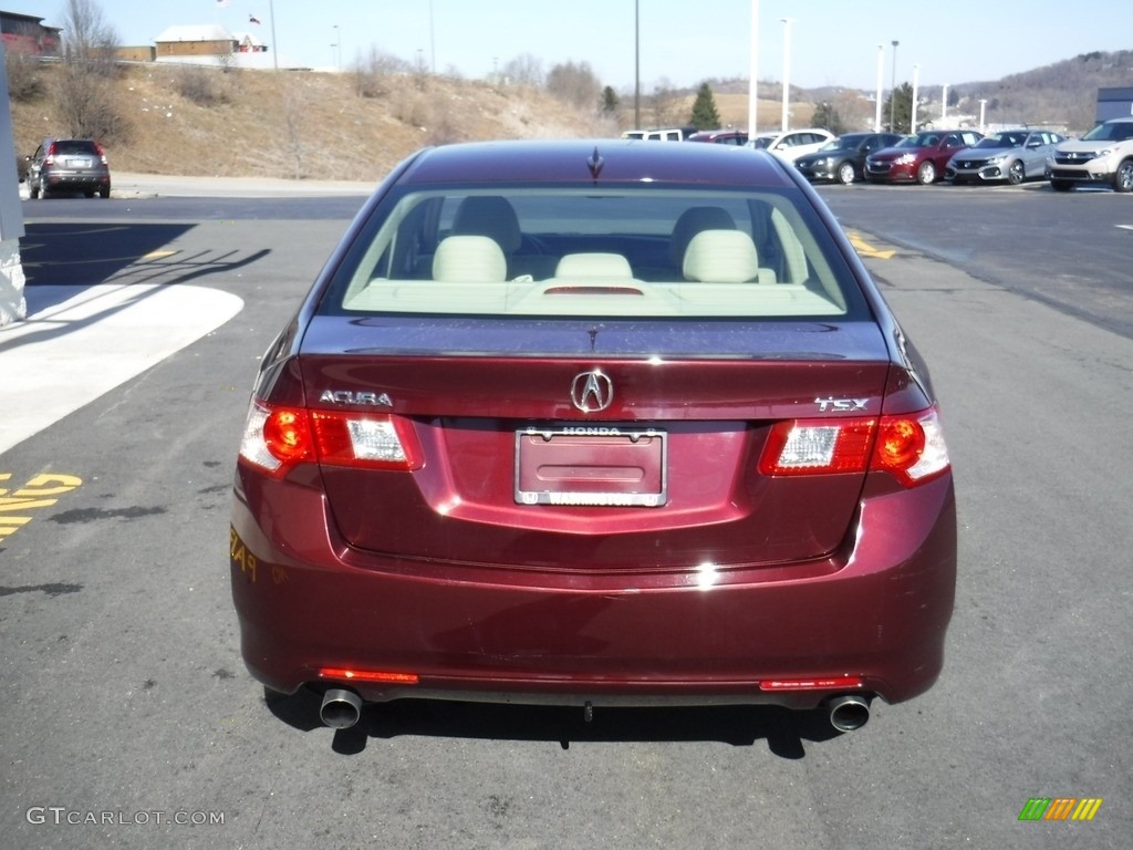 2010 TSX Sedan - Basque Red Pearl / Parchment photo #9