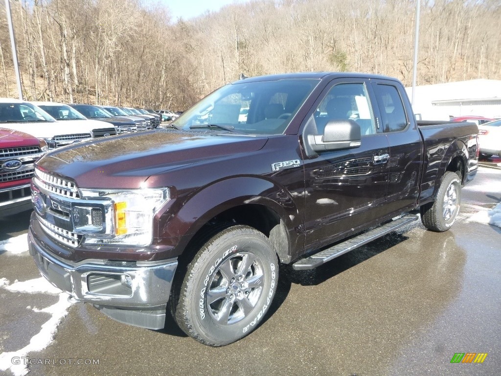 2019 F150 XLT SuperCab 4x4 - Magma Red / Earth Gray photo #5
