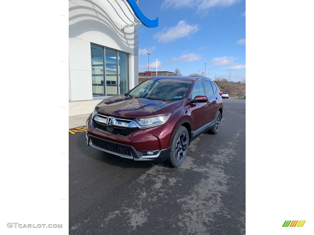 2019 CR-V Touring AWD - Basque Red Pearl II / Gray photo #2