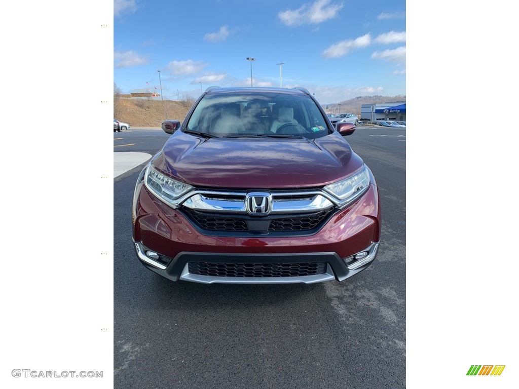 2019 CR-V Touring AWD - Basque Red Pearl II / Gray photo #3
