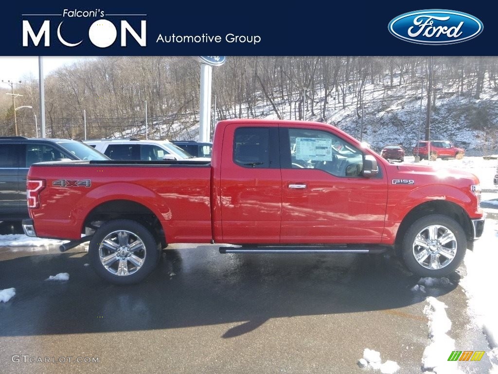 2019 F150 XLT SuperCab 4x4 - Race Red / Earth Gray photo #1