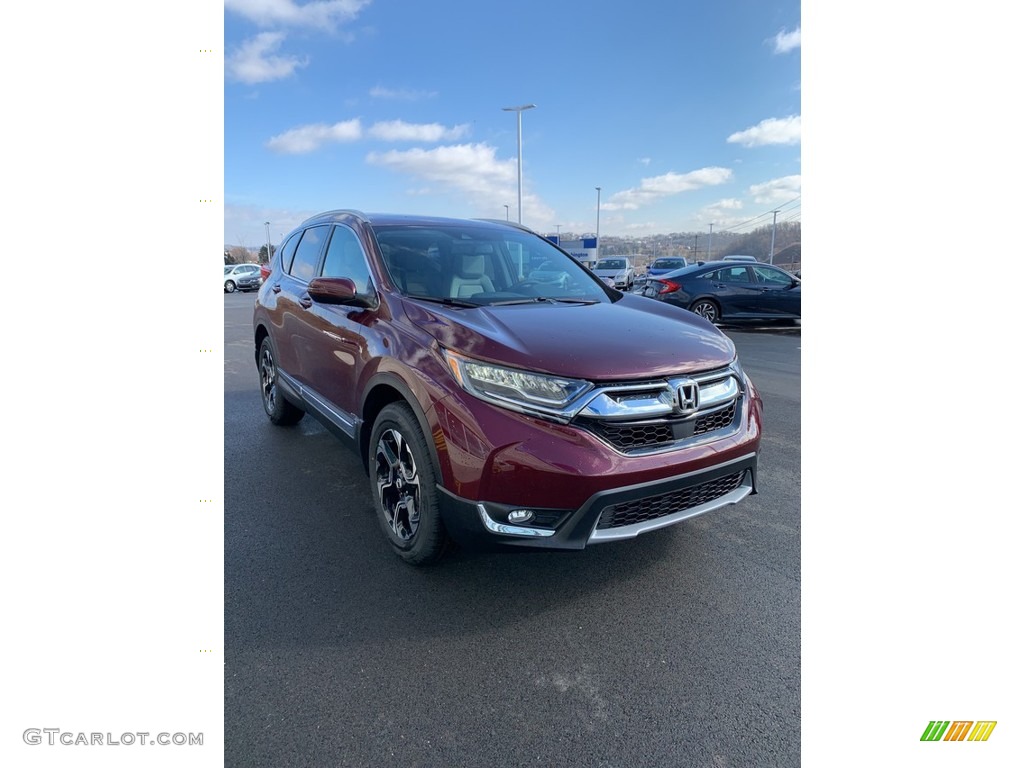 2019 CR-V Touring AWD - Basque Red Pearl II / Gray photo #4