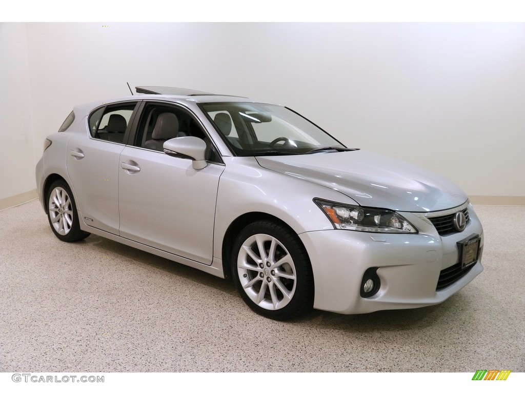 2012 CT 200h Hybrid Premium - Tungsten Silver Pearl / Water Gray photo #1