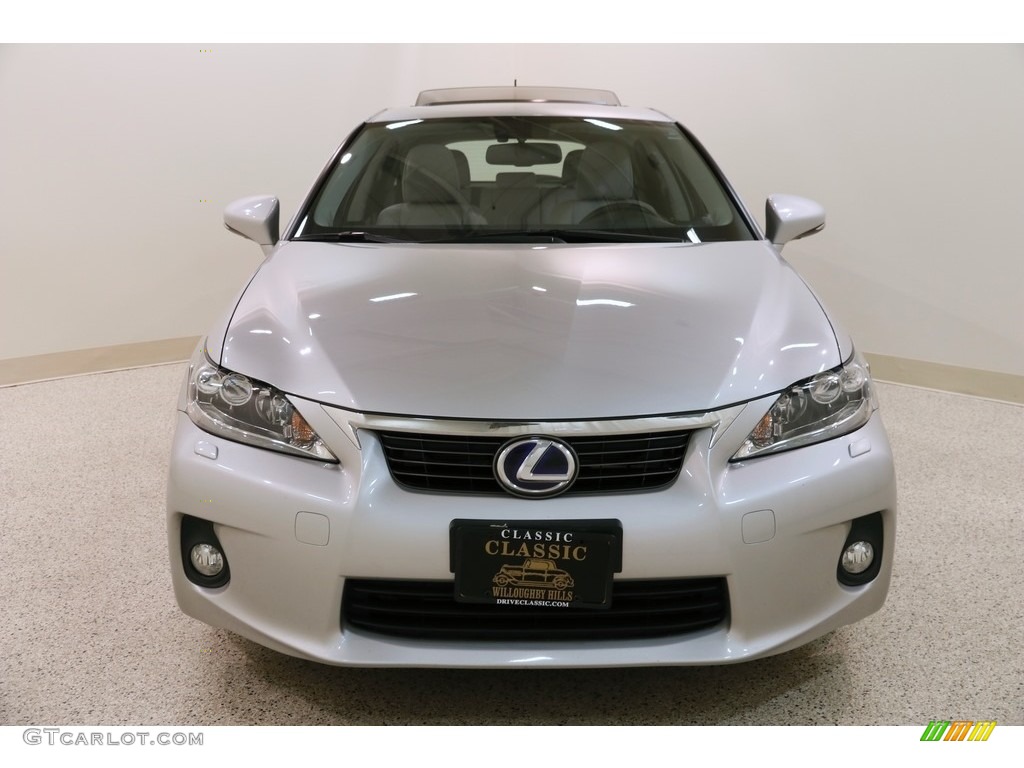 2012 CT 200h Hybrid Premium - Tungsten Silver Pearl / Water Gray photo #2