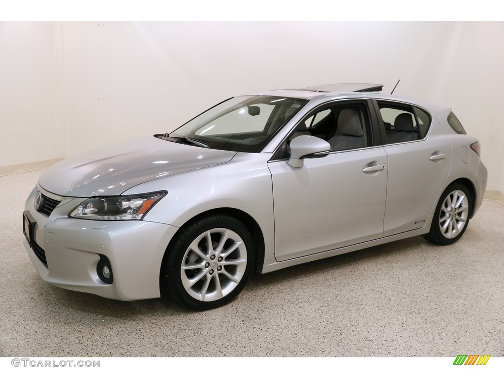 2012 CT 200h Hybrid Premium - Tungsten Silver Pearl / Water Gray photo #3