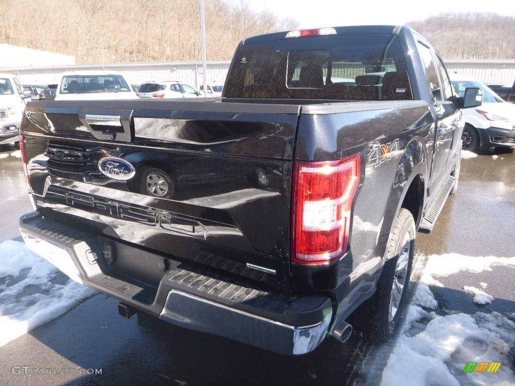 2019 F150 XLT SuperCrew 4x4 - Agate Black / Earth Gray photo #4