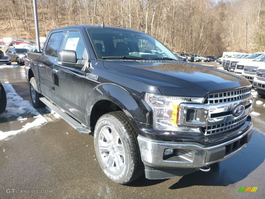 2019 F150 XLT SuperCrew 4x4 - Agate Black / Earth Gray photo #5