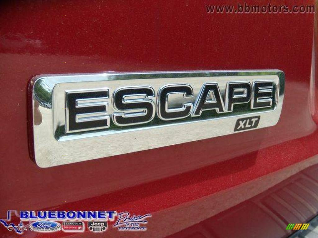 2009 Escape XLT V6 - Sangria Red Metallic / Camel photo #12
