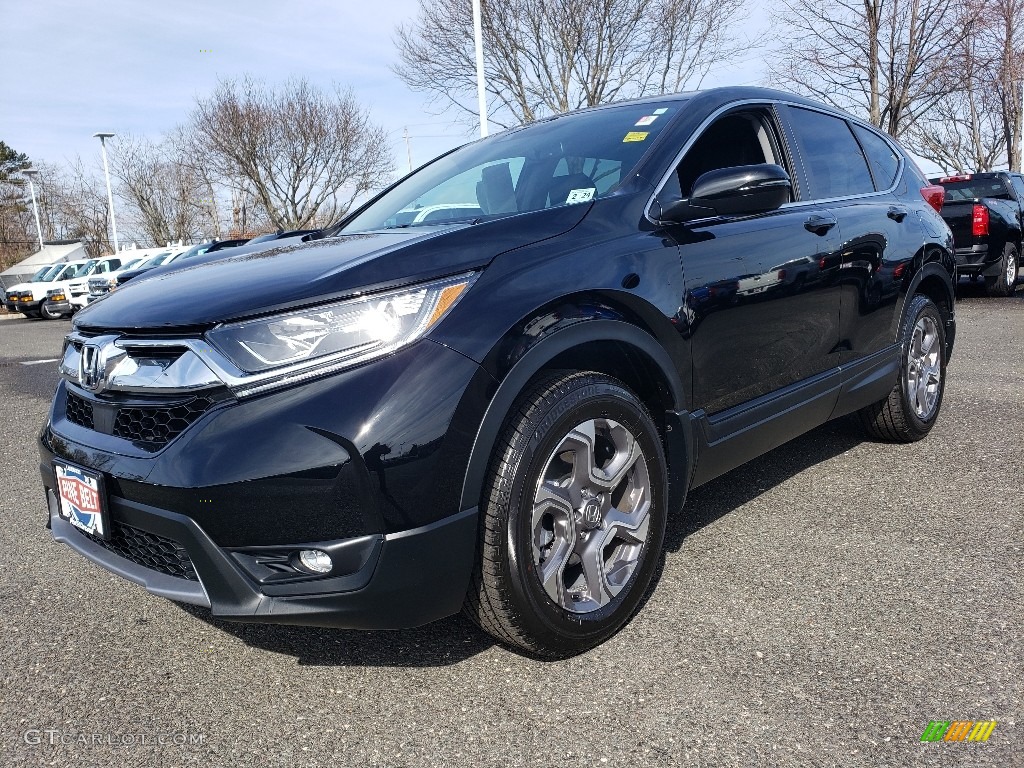 2019 CR-V EX-L AWD - Crystal Black Pearl / Black photo #3