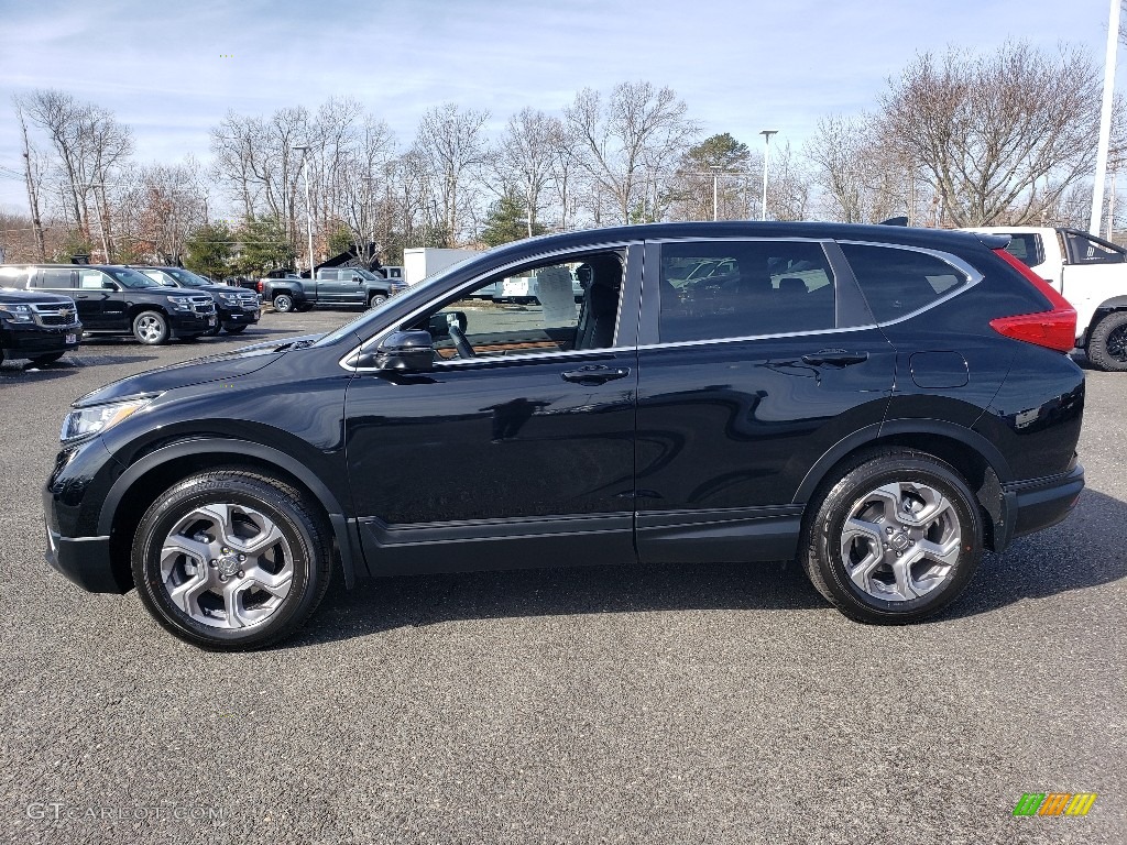 2019 CR-V EX-L AWD - Crystal Black Pearl / Black photo #4