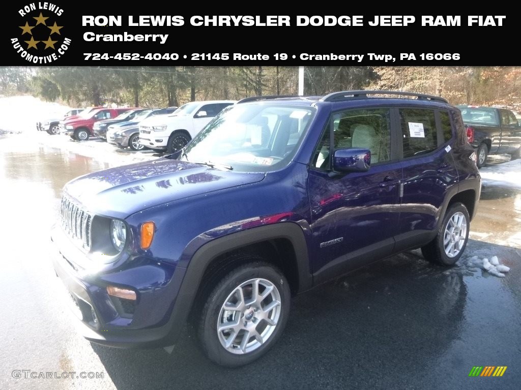 2019 Renegade Latitude 4x4 - Jetset Blue / Black photo #1