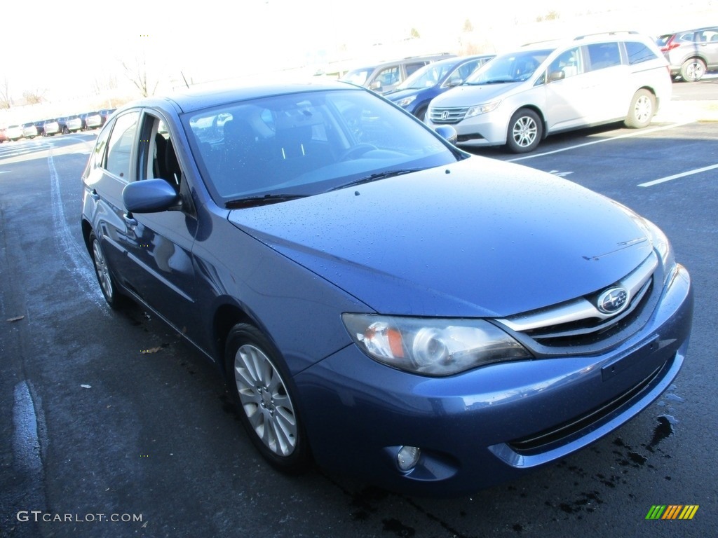 2011 Impreza 2.5i Premium Wagon - Marine Blue Pearl / Carbon Black photo #8