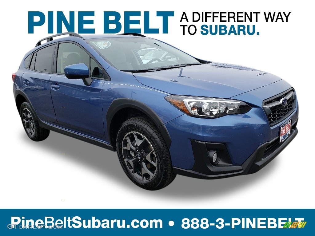 2019 Crosstrek 2.0i Premium - Quartz Blue Pearl / Gray photo #1