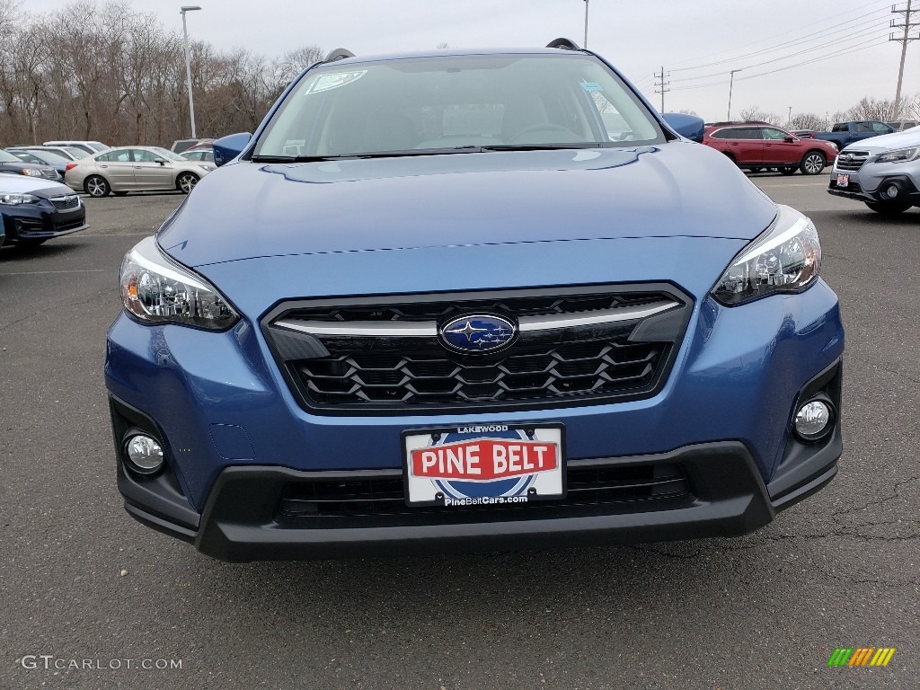 2019 Crosstrek 2.0i Premium - Quartz Blue Pearl / Gray photo #2