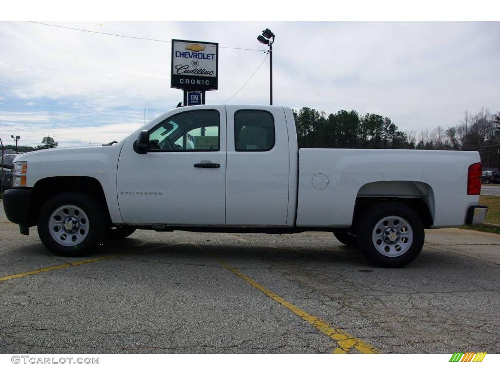 2009 Silverado 1500 Extended Cab - Summit White / Dark Titanium photo #1