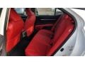 2019 Toyota Camry Red Interior Rear Seat Photo