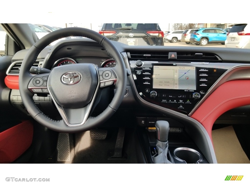 2019 Toyota Camry XSE Red Dashboard Photo #132042939