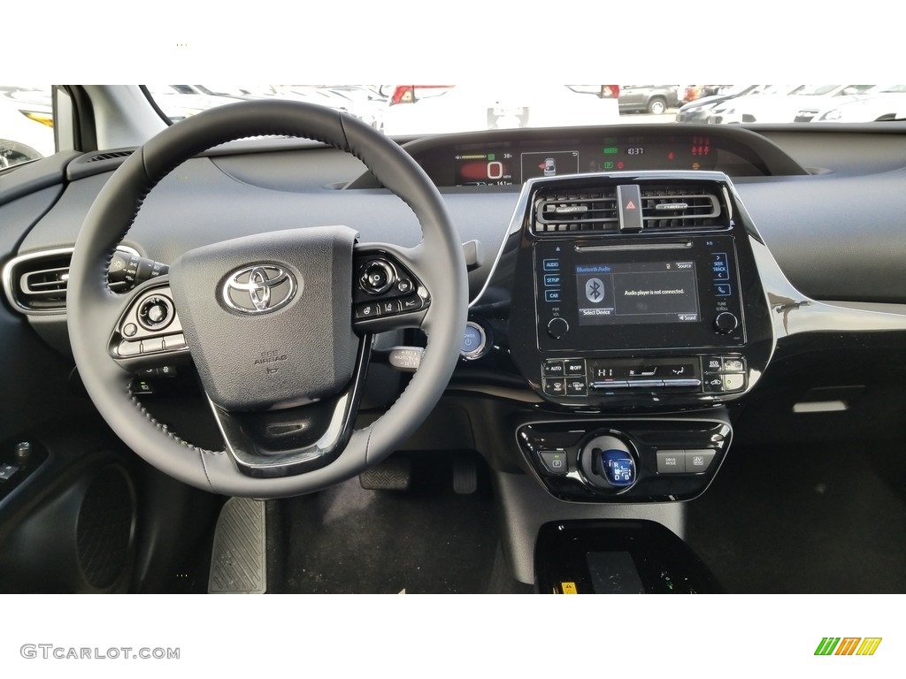 2019 Toyota Prius XLE AWD-e Black Dashboard Photo #132043218