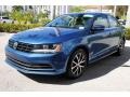 2018 Silk Blue Metallic Volkswagen Jetta SE  photo #5