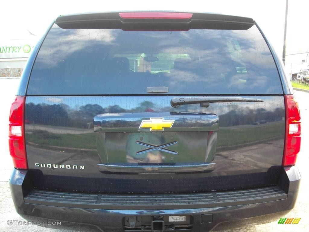 2009 Suburban LT - Dark Blue Metallic / Light Cashmere/Dark Cashmere photo #7