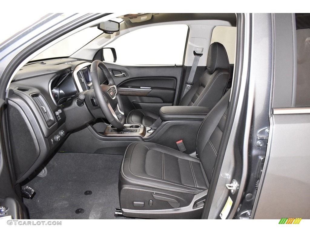Jet Black Interior 2019 GMC Canyon Denali Crew Cab 4WD Photo #132051159