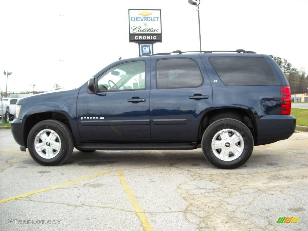 2009 Tahoe LT XFE - Dark Blue Metallic / Light Cashmere photo #1