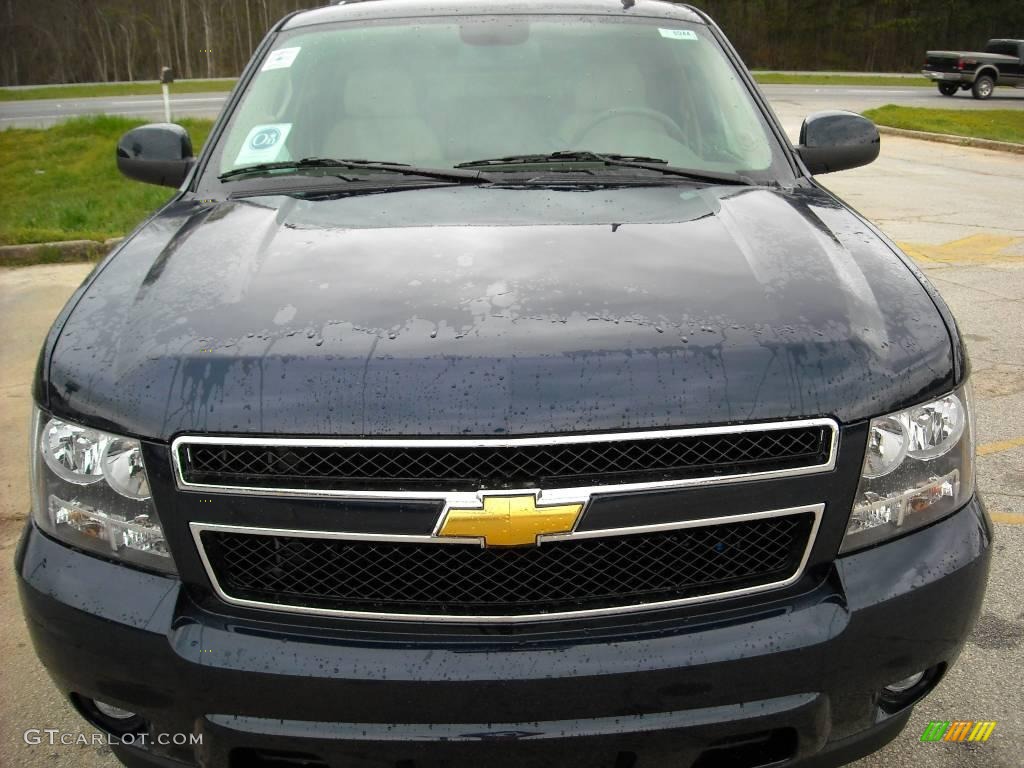 2009 Tahoe LT XFE - Dark Blue Metallic / Light Cashmere photo #3