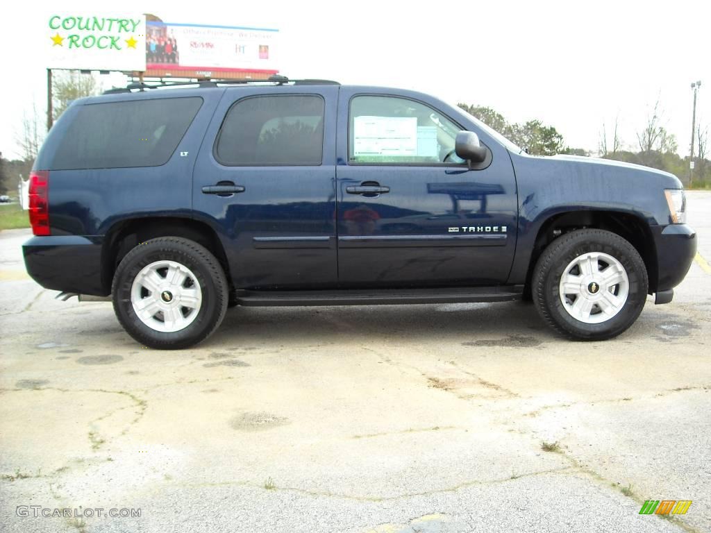 2009 Tahoe LT XFE - Dark Blue Metallic / Light Cashmere photo #5