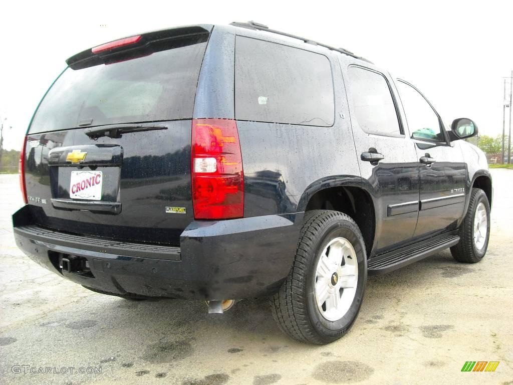 2009 Tahoe LT XFE - Dark Blue Metallic / Light Cashmere photo #6