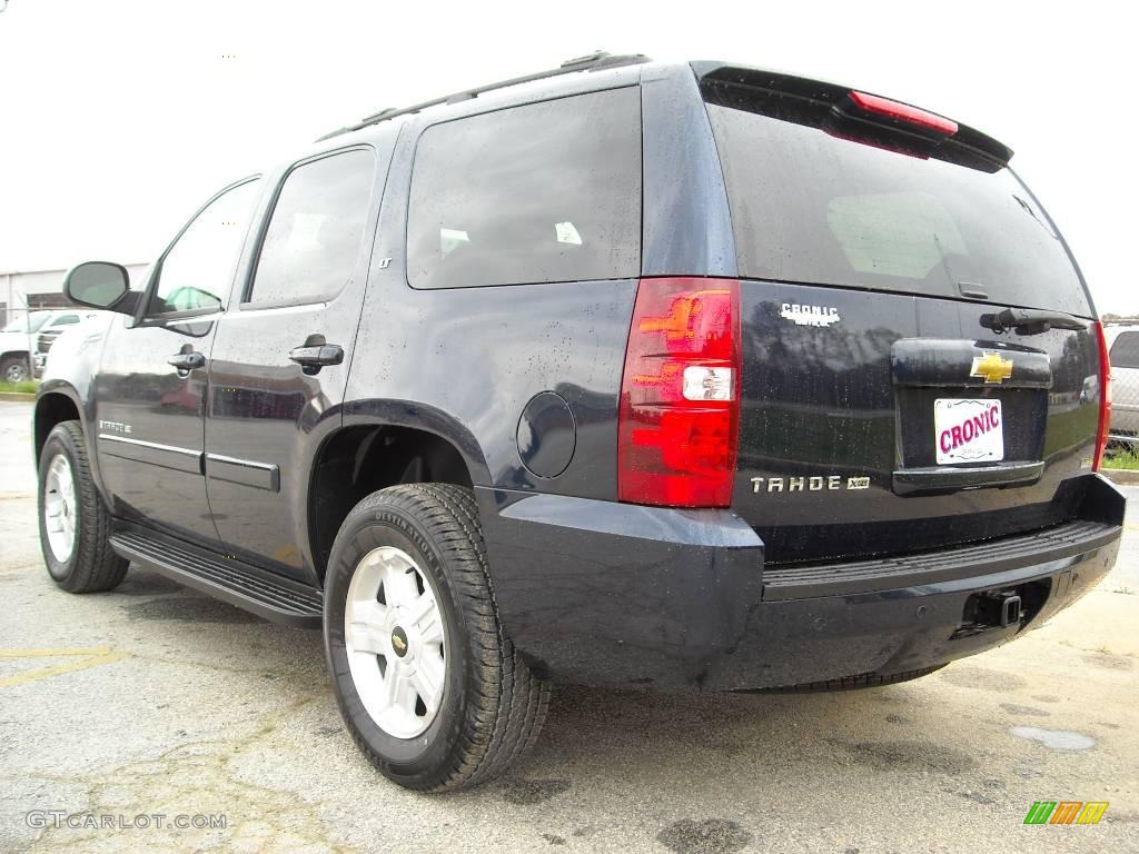 2009 Tahoe LT XFE - Dark Blue Metallic / Light Cashmere photo #8